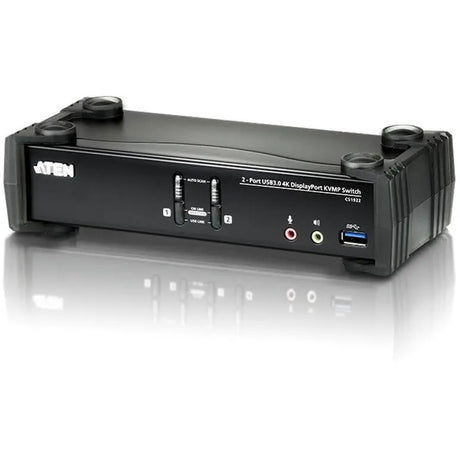 ATEN ATEN 2-Port USB 3.0 4K DisplayPort KVMP Switch-TAA Compliant - 2 Computer(s) - 1 Local User(s) - 4096 x 2160 - 6 x USB - 3 x DisplayPort - CS1922