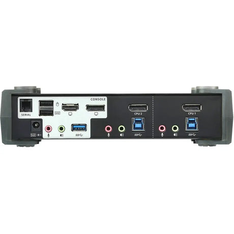 ATEN ATEN 2-Port USB 3.0 4K DisplayPort MST KVMP Switch (Cables Included)-TAA Compliant - 2 Computer(s) - 1 Local User(s) - 4096 x 2160 - 6 x USB - 1 x HDMI - Desktop - 3 x DisplayPort - CS1922M