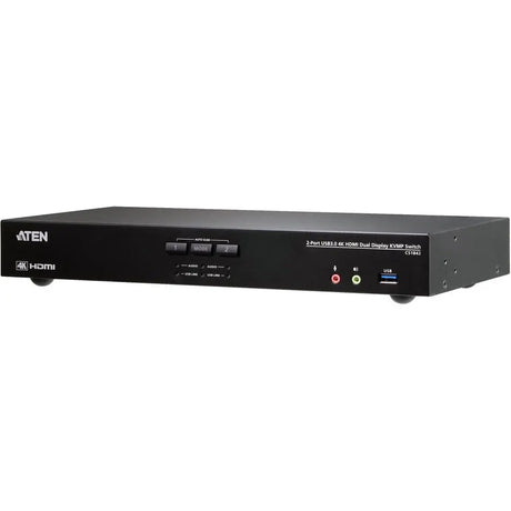 ATEN ATEN 2-Port USB 3.0 4K HDMI Dual Display KVMP Switch - 2 Computer(s) - 2 Local User(s) - 4096 x 2160 - 1 x Network (RJ-45) - 6 x USB - 6 x HDMI - CS1842