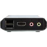 ATEN ATEN 2-Port USB 4K DCI HDMI Cable KVM Switch with Remote Port Selector - 2 Computer(s) - 4096 x 2160 - 5 x USB - 3 x HDMI - CS22H
