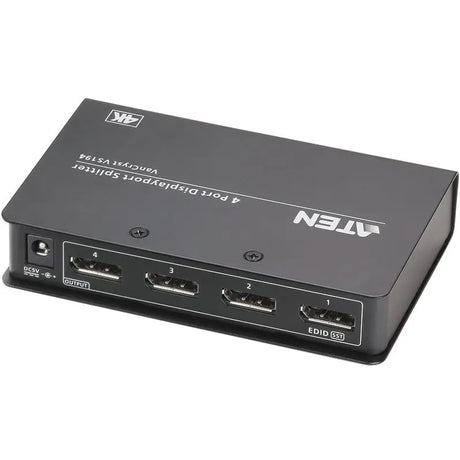 ATEN ATEN 4-Port 4K DisplayPort Splitter-TAA Compliant - 4096 x 2160 - DisplayPort - Metal - VS194
