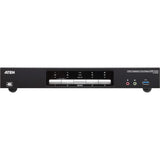 ATEN ATEN 4-Port USB 3.0 4K DisplayPort Dual Display KVMP Switch-TAA Compliant - 4 Computer(s) - 1 Local User(s) - 4096 x 2160 - 1 x Network (RJ-45) - 8 x USB - Desktop - 10 x DisplayPort - CS1944DP