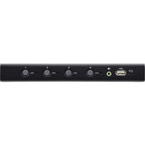ATEN ATEN 4-port USB Boundless KM Switch - 4 Computer(s) - 1 Local User(s) - 1 x Network (RJ-45) - 8 x USB - Rack-mountable - CS724KM