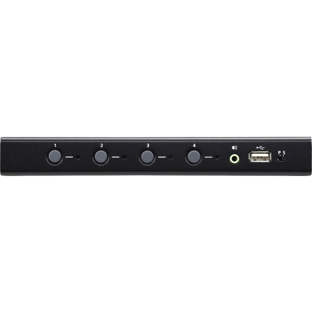 ATEN ATEN 4-port USB Boundless KM Switch - 4 Computer(s) - 1 Local User(s) - 1 x Network (RJ-45) - 8 x USB - Rack-mountable - CS724KM