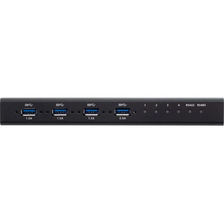 ATEN ATEN 4 x 4 USB 3.1 Gen 1 Industrial Hub Switch - USB 3.2 Gen 1 - 4 USB Port(s) - 4 Thunderbolt Port(s) - 4 USB 3.1 Port(s) - Mac, PC, Linux - US3344I