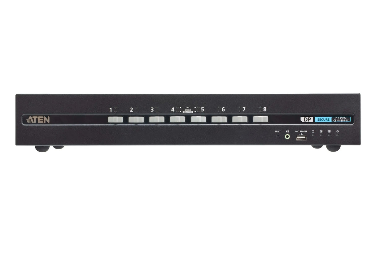 ATEN ATEN 8-Port USB DisplayPort Secure KVM Switch with CAC (PSD PP v4.0 Compliant)