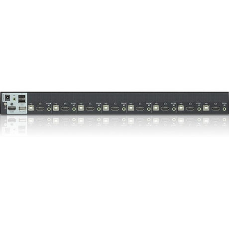 ATEN ATEN 8-Port USB HDMI KVM Switch-TAA Compliant - 8 Computer(s) - 1 Local User(s) - 1920 x 1200 - 1 x Network (RJ-45) - 12 x USB - 9 x HDMI - Rack-mountable - CS1798