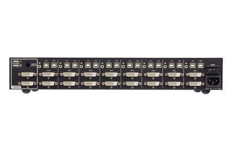 ATEN ATEN CS1148D4C KVM switch Rack mounting Black