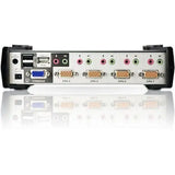 ATEN Aten CS1734B 4-Port USB KVMP Switch - 4 x 1 - 4 x HD-15 Keyboard/Mouse/Video - CS1734B