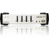 ATEN Aten CS1734B 4-Port USB KVMP Switch - 4 x 1 - 4 x HD-15 Keyboard/Mouse/Video - CS1734B