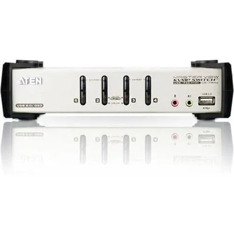 ATEN Aten CS1734B 4-Port USB KVMP Switch - 4 x 1 - 4 x HD-15 Keyboard/Mouse/Video - CS1734B