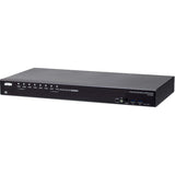 ATEN ATEN CS19208 8-Port USB 3.0 4K DisplayPort KVM Switch with Rack Mounting Kit - 8 Computer(s) - 1 Local User(s) - 4096 x 2160 - 12 x USB - 1 x HDMI - 9 x DisplayPort - CS19208
