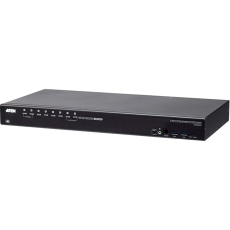ATEN ATEN CS19208 8-Port USB 3.0 4K DisplayPort KVM Switch with Rack Mounting Kit - 8 Computer(s) - 1 Local User(s) - 4096 x 2160 - 12 x USB - 1 x HDMI - 9 x DisplayPort - CS19208