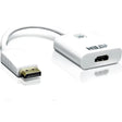 ATEN Aten DisplayPort to 4K HDMI Active Adapter - DisplayPort/HDMI for Audio/Video Device, TV - 1 Pack - 1 x DisplayPort Male Digital Audio/Video - 1 x HDMI Female Digital Audio/Video - DisplayPort/HDMI Vi...  - VC986