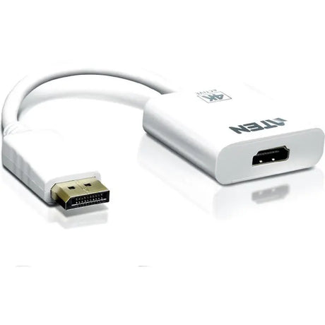 ATEN Aten DisplayPort to 4K HDMI Active Adapter - DisplayPort/HDMI for Audio/Video Device, TV - 1 Pack - 1 x DisplayPort Male Digital Audio/Video - 1 x HDMI Female Digital Audio/Video - DisplayPort/HDMI Vi...  - VC986