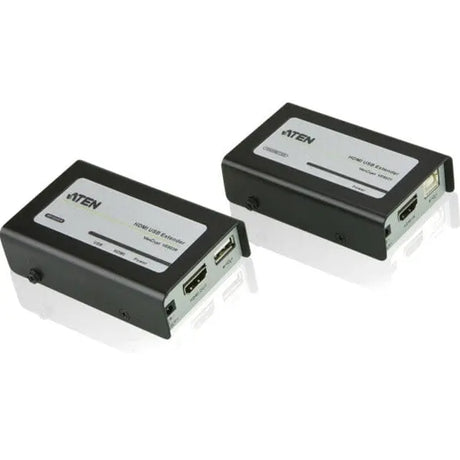 ATEN ATEN HDMI USB Extender - 1 Input Device - 1 Output Device - 131.23 ft Range - 2 x Network (RJ-45) - 2 x USB - 1 x HDMI In - 1 x HDMI Out - WUXGA - 1920 x 1200 - VE803