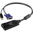 ATEN ATEN KA7570 KVM Cable - KVM Cable for KVM Switch, Keyboard/Mouse, Network Device - First End: 1 x RJ-45 Network - Female - Second End: 1 x USB - Male, 1 x 15-pin HD-15 - Male - Black - 1 - KA7570