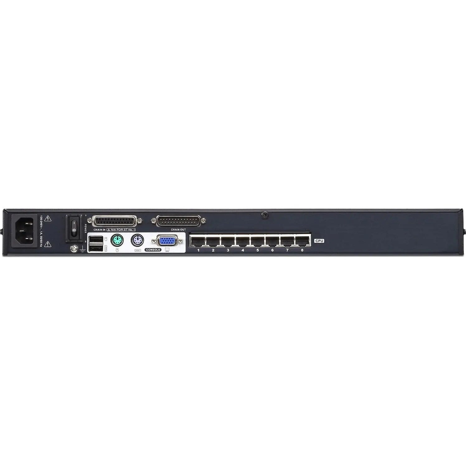 ATEN ATEN KH1508A KVM Extender - 8 Computer(s) - UXGA - 1600 x 1200 Maximum Video Resolution - 8 x Network (RJ-45) - 2 x PS/2 Port - 1 x VGA - 110 V AC, 220 V AC Input Voltage - Rack-mountable - 1U - KH1508A