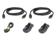 ATEN ATEN USB DisplayPort Dual Display Secure KVM; 3M USB DisplayPort Dual Display - 2L7D03UDPX5