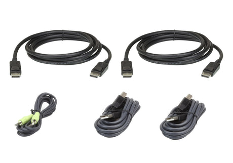 ATEN ATEN USB DisplayPort Dual Display Secure KVM; 3M USB DisplayPort Dual Display - 2L7D03UDPX5