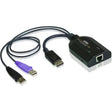 ATEN ATEN USB/RJ-45 KVM Cable-TAA Compliant - RJ-45/USB KVM Cable for Card Reader, KVM Switch, Keyboard/Mouse, Video Device - First End: 2 x Type A Male USB, First End: 1 x DisplayPort Male Digital Audio/V...  - KA7169