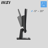 MSI Pro MP225V 21.45 Inch Monitor, FHD (1920 x 1080), 100Hz, VA, 1ms, 1x HDMI 1.4b, 1x D-Sub(VGA), Anti-Glare, Anti-Flicker, Less Blue light, TÜV Certified, VESA, Kensington, Black - PROMP225V - eCommerce Business Prime