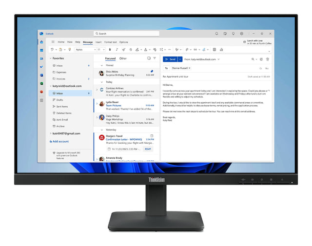 Lenovo ThinkVision S24-4e Monitor - 64B5KAT1UZ LENOVO