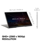 Viewsonic VG Series VG1656-2K computer monitor 40.6 cm (16") 2560 x 1600 pixels WQXGA LED Silver - VG1656-2K