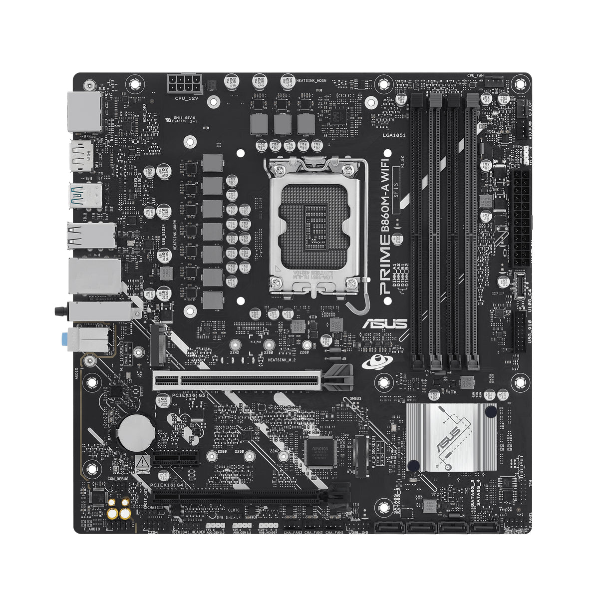 ASUS PRIME B860M-A WIFI-CSM motherboard Intel B860 LGA 1851 (Socket V1) micro ATX - PRIME B860M-A WIFI-CSM