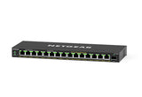 NETGEAR GS316EP Managed Gigabit Ethernet (10/100/1000) Power over Ethernet (PoE) Black - GS316EP-100NAS