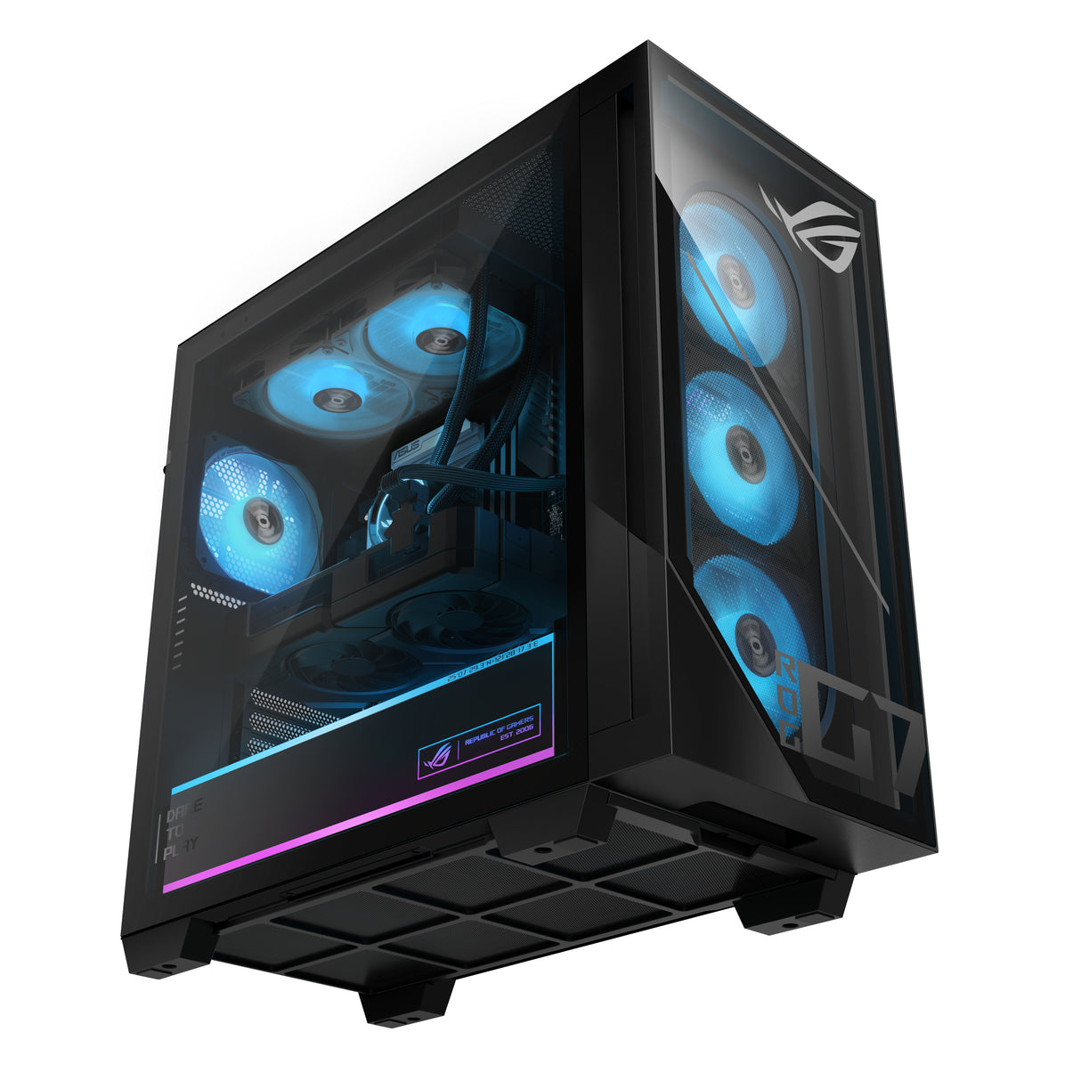 ASUS ROG G700 G700TF-DS774 Intel Core Ultra 7 265F 16 GB DDR5-SDRAM 1 TB SSD NVIDIA GeForce RTX 5070 Windows 11 Home Tower PC Black - G700TF-DS774