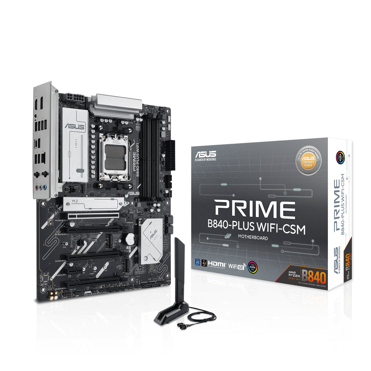 ASUS PRIME B840-PLUS WIFI-CSM AMD B840 Socket AM5 ATX - PRIME B840-PLUS WIFI-CSM