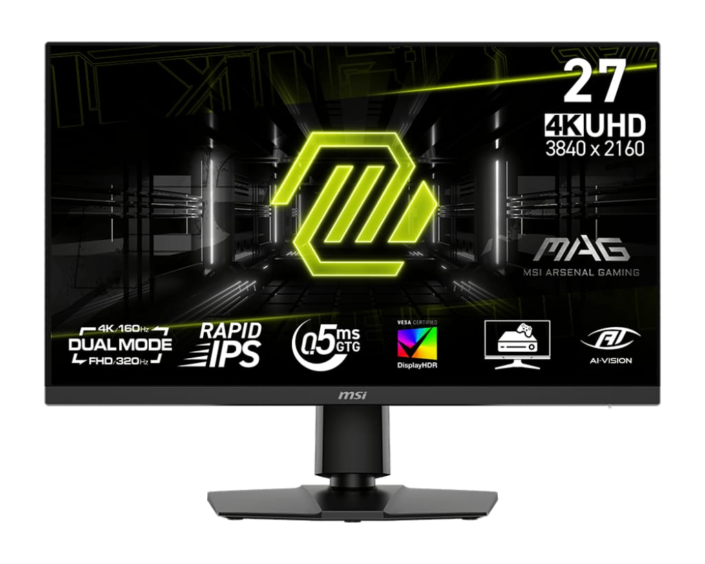 MSI MAG 272URDF E16 computer monitor 68.6 cm (27") 3840 x 2160 pixels 4K Ultra HD Black - MAG272URDFE16 MSI