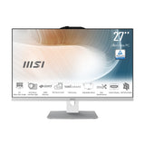 MSI Modern AM272P 1M-823US Intel Core 5 120U 68.6 cm (27") 1920 x 1080 pixels All-in-One PC 16 GB DDR5-SDRAM 1 TB SSD Windows 11 Home Wi-Fi 6E (802.11ax) White - MAM272P1M823