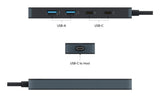 Targus HyperDrive Flex 4 Port USB-C Combo Hub USB 2.0 Type-C 5000 Mbit/s Black - HD5200BKGL