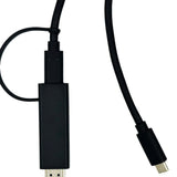Yealink 330000008024 video cable adapter 1.2 m HDMI Type A (Standard) USB Type-C Black - 330000008024