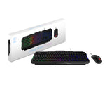MSI FORGE GK100 COMBO keyboard Mouse included Gaming USB QWERTY US English Black - FORGEGK100C MSI