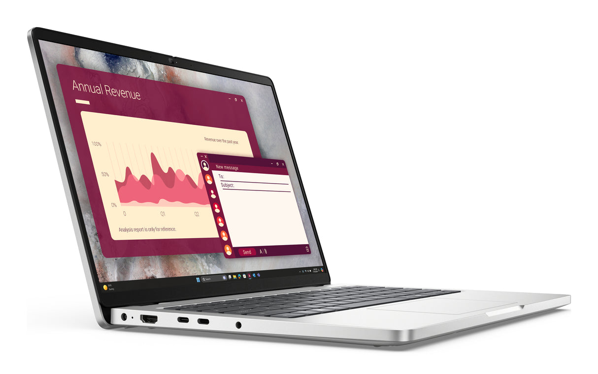 DELL Pro 14 PC14250 Intel Core Ultra 7 265U Laptop 35.6 cm (14") Touchscreen Full HD+ 16 GB DDR5-SDRAM 512 GB SSD Wi-Fi 6E (802.11ax) Windows 11 Pro Silver - 286W6