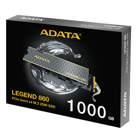 ADATA LEGEND 860 SLEG-860-1000GCS internal solid state drive 1 TB M.2 PCI Express 4.0 NVMe 3D NAND - SLEG-860-1000GCS A-DATA TECHNOLOGY