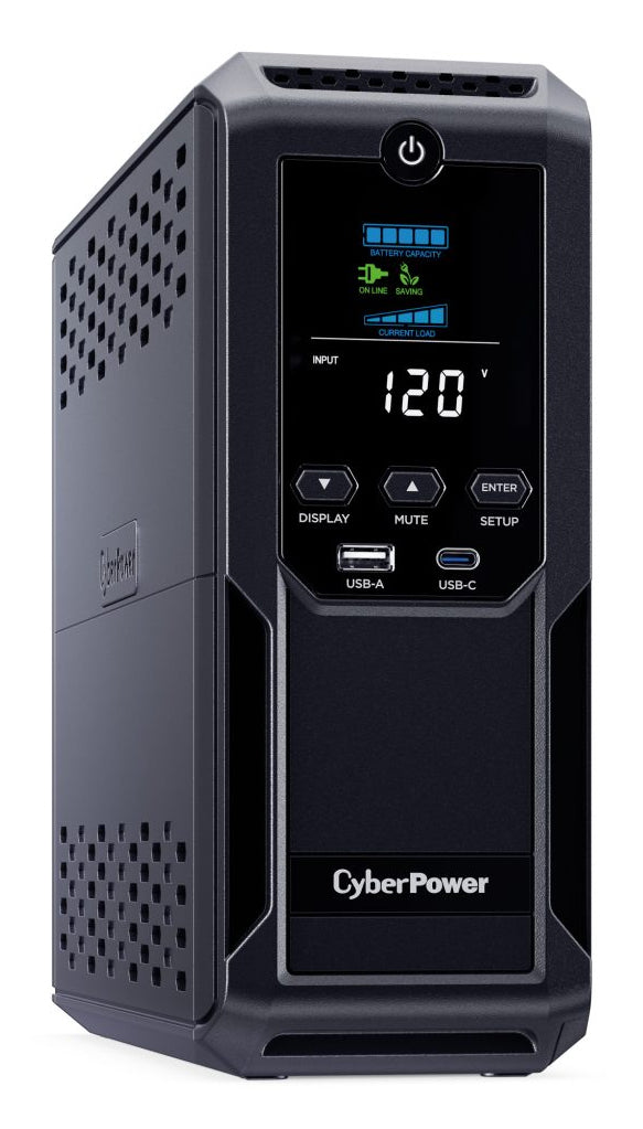 CyberPower LCD Intelligent uninterruptible power supply (UPS) Line-Interactive 1.35 kVA 815 W 12 AC outlet(s) - CP1350AVRLCD3