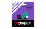 Kingston Technology DataTraveler 128GB Portable USB 3.2 Gen 1 Exodia S (Black/Turquoise) - DTXS/128GB