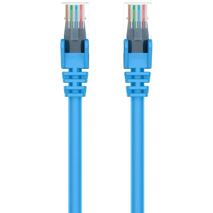 BELKIN Belkin 900 Series Cat.6 UTP Patch Cable - RJ-45 Male Network - RJ-45 Male Network - 1ft - Blue - A3L980-01-BLU