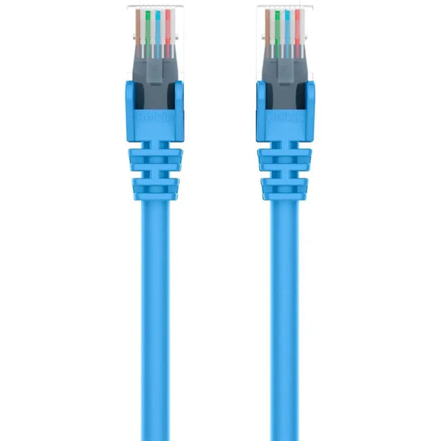 BELKIN Belkin 900 Series Cat.6 UTP Patch Cable - RJ-45 Male Network - RJ-45 Male Network - 1ft - Blue - A3L980-01-BLU
