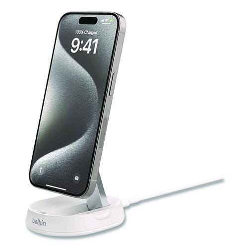 BELKIN BELKIN BOOST CHARGE Pro Convertible Magnetic Wireless Charging Stand, Qi2 Wireless Charging, 15 W, W - WIA008TTWH