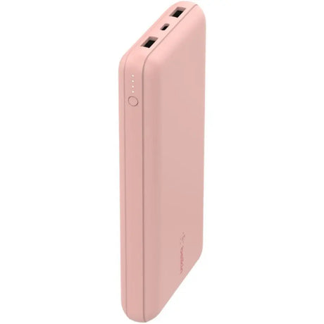 BELKIN Belkin BOOST&uarr;CHARGE Power Bank 20K - For Smartphone, iPad Air, iPad mini, iPhone 13, iPhone 13 Pro, iPhone 13 Pro Max, iPhone 13 mini, iPhone 12, iPhone 12 Pro, iPhone 12 Pro Max, iPhone 12 mini, ... - 20000 mAh - 3 x - Rose Gold