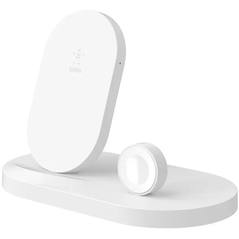 Belkin BOOST&uarr;UP Wireless Charging Dock for iPhone + Apple Watch + USB-A port - Wireless - iPhone, Tablet, iPad, Apple Watch, AirPod, Smartphone, Power Bank - Qi - Charging Capability - 1 x USB - ...  - F8J235TTWHT BELKIN