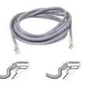 BELKIN Belkin Cat. 5E UTP Patch Cable - RJ-45 Male - RJ-45 Male - 15ft - Gray - A3L791-15
