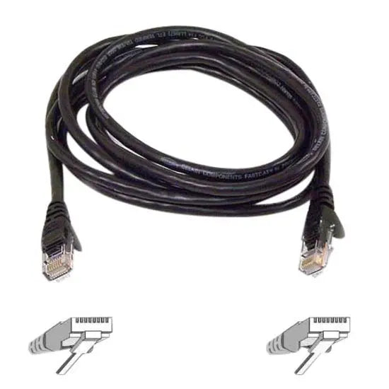 BELKIN Belkin Cat. 6 Patch Cable - RJ-45 Male - RJ-45 Male - 14ft - Black - A3L980B14-BLK-S
