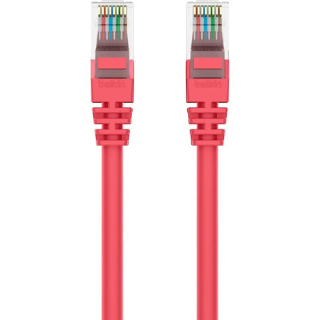 BELKIN Belkin Cat.6 Patch Cable - RJ-45 Male - RJ-45 Male - 8ft - Red - A3L980-08-RED-S