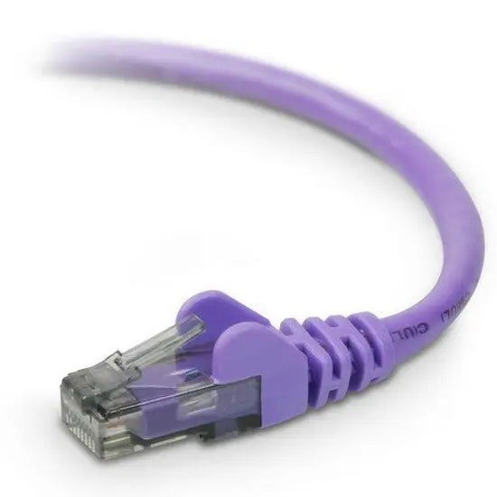 BELKIN Belkin Cat. 6 UTP Patch Cable - RJ-45 Male - RJ-45 Male - 1ft - Purple - A3L980-01-PUR-S